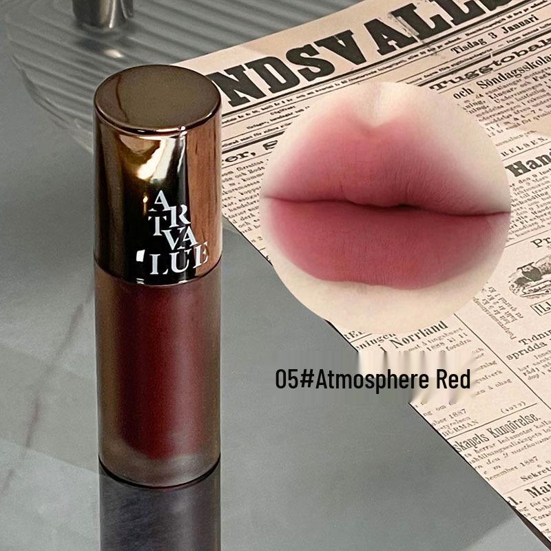Punk Metal Matte Velvet Gray Pink Long-Lasting Lip Gloss for Women