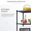 Bieying 5-Tier Adjustable Carbon Steel Kitchen Storage Rack
