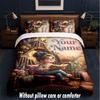 Set Biancheria da Letto 3 Pezzi Tema Magia Fantasy Testo o Nome Personalizzato, 1 Lenzuolo Sotto e 2 Federe Biancheria da Letto Personalizzata per la Casa