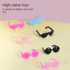 2pcs/set Doll Sunglass Retro Cool Doll Glasses Mini Plastic Glasses for Doll  Dolls House