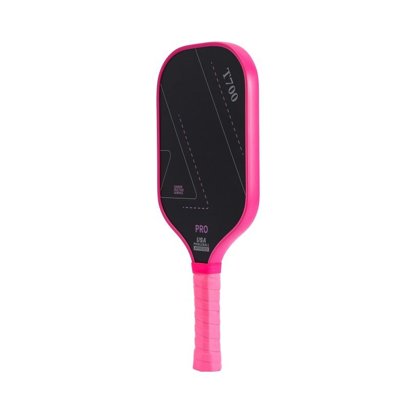Carbon Fiber Pickleball Paddle T700 Rough Matte Surface Outdoor Long Handle Racket Beginners Recreational Players