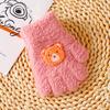 Cartoon children's gloves keep warm and cold in winter, all fingers, middle-aged children's kindergartens, boys and girls writing five fingers