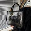 Stylish Transparent Jelly Tote Bag For Women Spacious And Trendy Summer Design