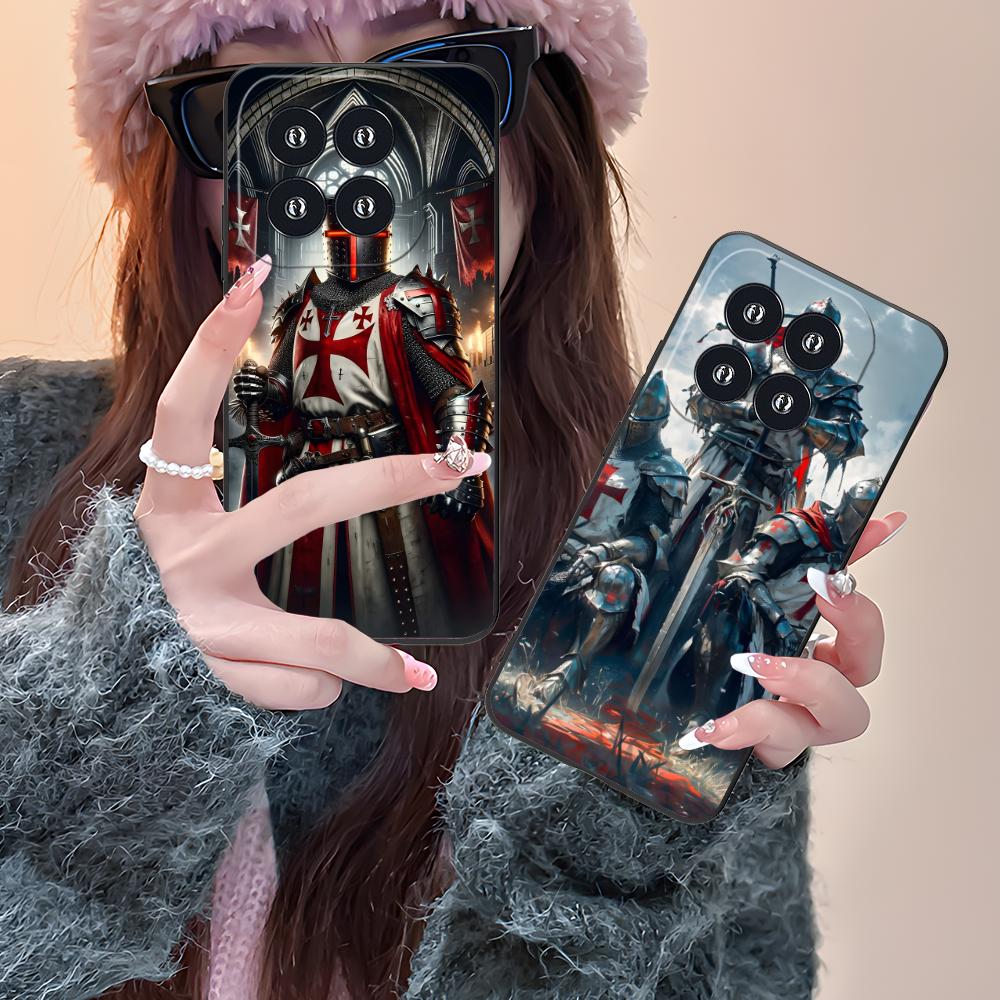 Tempelritter Handyhülle für Xiaomi 15 14 13 12 Mi 11 T Ultra Lite Pro S X 5G Bunte Druckabdeckung Luxus-Handys