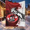 FC Koln Pattern Blanket for Home Decoration, Bed, Sofa, Car Travel, Camping, Suitable for All Seasons, Birthday Christmas Gift