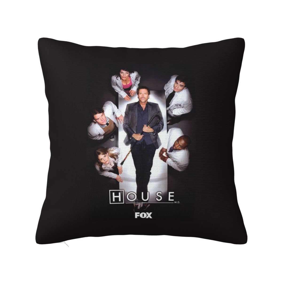 House MD  Square Pillowcase Cushion Cover Pillow Case Throw Pillow Cover for Home Bedroom Car 12x12Inch