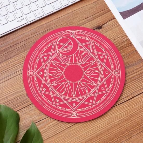 1/5 Stück Mond Planet Rutschfest Schreibtisch Gaming Blätter Rund Mauspad Matte Mauspad
