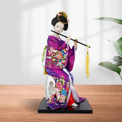 12-calowa japońska lalka gejsza miniaturowa figurka kolekcjonerska figurka rzeźba żywica azjatycka
