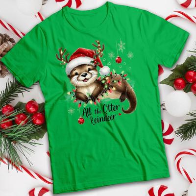 Lustiges hässliches Otter-Weihnachts-T-Shirt für Männer und Frauen Tee #MC