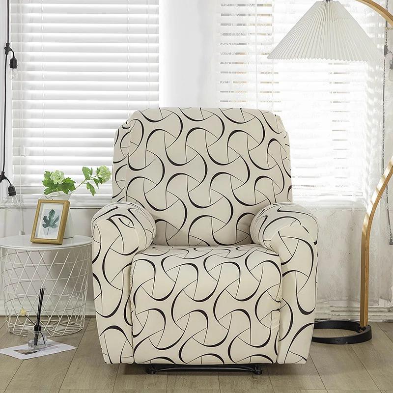 Spandex Recliner Sofa Cover for Living Room Modern Sloping Massage Chair Covers Lazy Boy Relax Armchair Cover