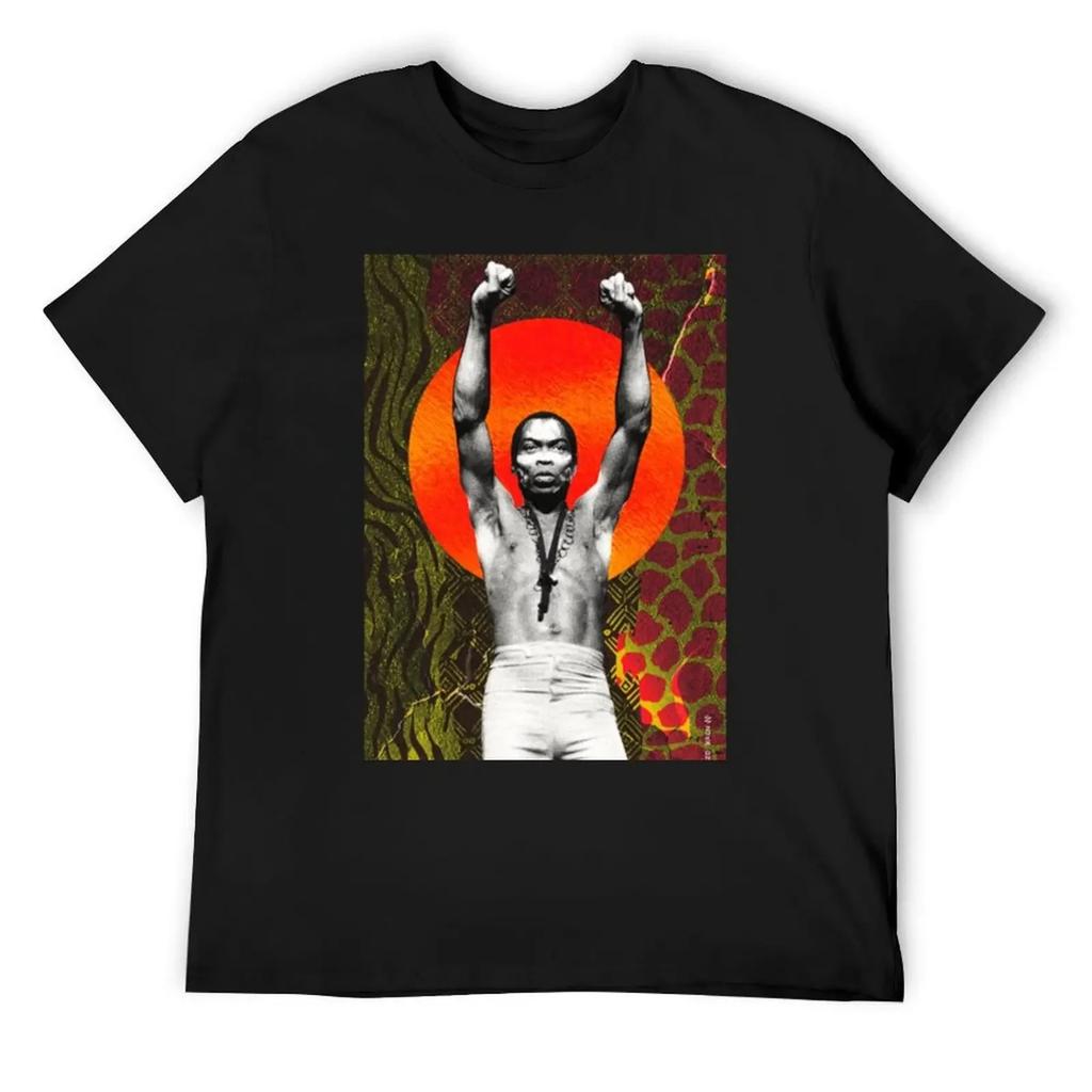 Fela Kuti T-Shirt Jungen Weißes Basic T-Shirt Herrenhemden Grafik-T-Shirt