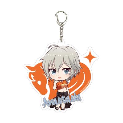 THE CINDERELLA GIRLS 02 Anastasia Original Character Large Acrylic Keychain iDOLM@STER T-shirt Ver. [Mini Illustration]