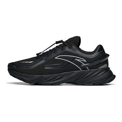 Série Corrida Esportes Antiderrapante Absorvente de Choque Durável Cano Baixo Tênis de Corrida Masculino Tênis Preto 112145525-4