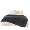 Striped Solid Color Multi-Functional Blanket for Sofa, Dorm, or Napping