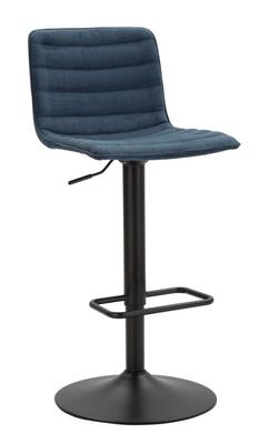 Bar Stool With Lift High Navy Cm 43X49.5X85.5-107(Seat Cm 61-82,5) Set 2Pcs