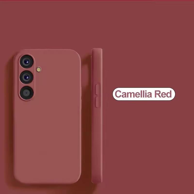 Kamerabeskyttelse Mykt Telefondeksel for Samsung Galaxy A05 A15 A25 A35 A55 5G Flytende Silikon Par-deksel A 15 4G A55 A25 Global