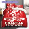 Spartak Moscow Roar Bedding Quilt Set Quilt Cover Pillowcase Home Decoration Birthday Gift (1 * duvet cover + 2 * pillowcase, without core)