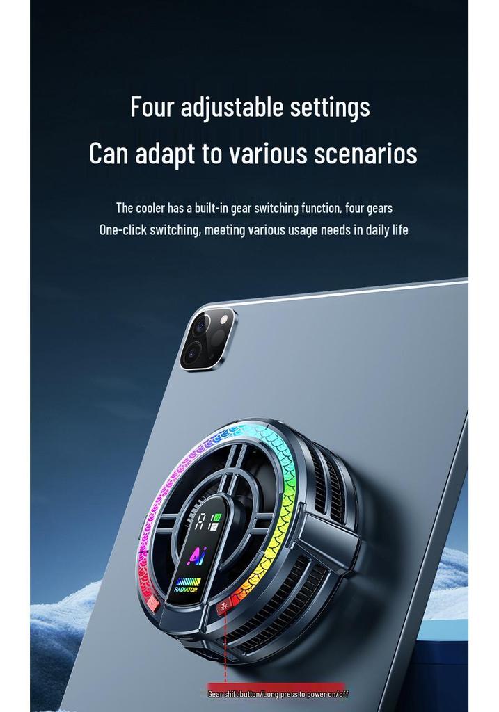 Cold Ice Armor H6Pro Tablet Cooler: High-Power Semiconductor Cooling for Rapid Heat Reduction in Gaming