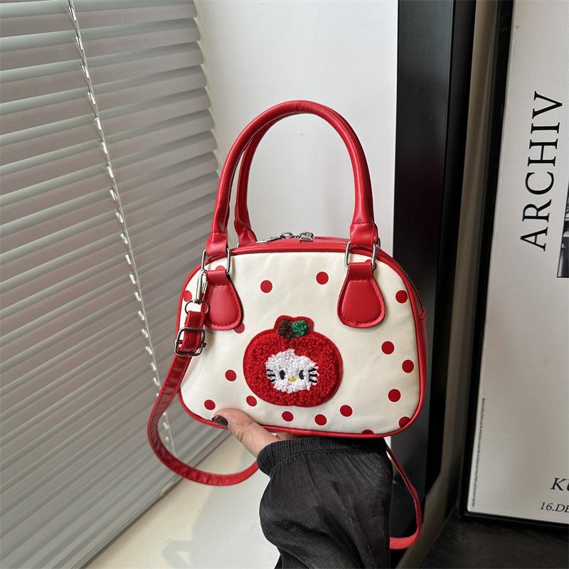 

This year, the popular polka dot bag women s 2025 new spring and summer versatile messenger bag exquisite mini portable small square bag красный