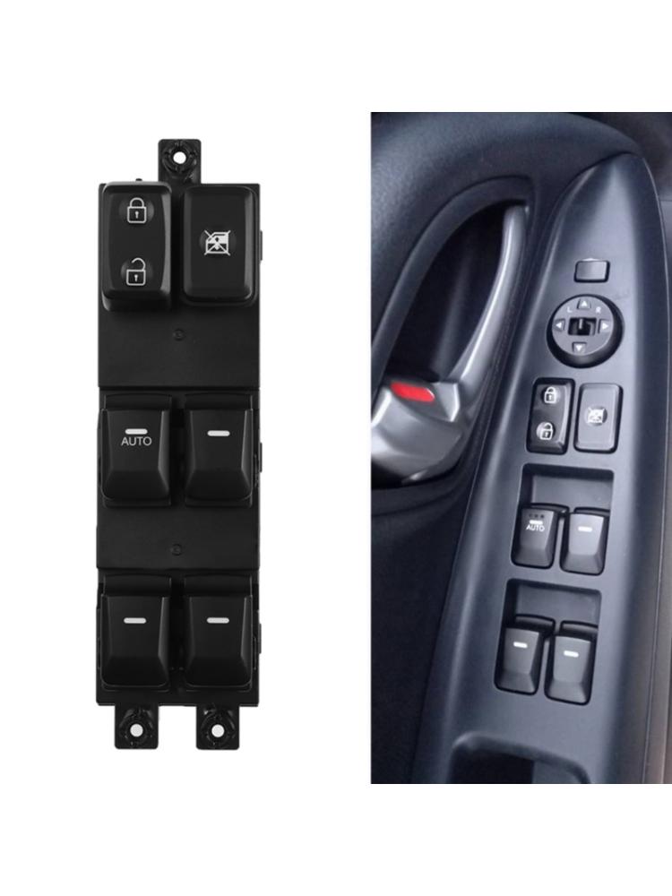 Drive Side Power Window Main Control Switch Electric Window Switch 93570-1Y200 ABS Replacement Suitable for 11-16