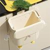 Hanging Kitchen Compost Bin with Lid Wall Mounted Trash Can Under Sink Cabinet Door for Bathroom Office and Home Decors