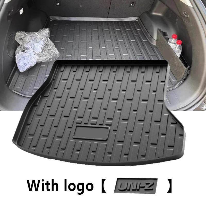 Car Trunk Mat For Changan UNI-Z 2024 2025 Waterproof Anti-dirty TPE Material Rubber Liner Pads Anti-slip Carpet Auto Accessories