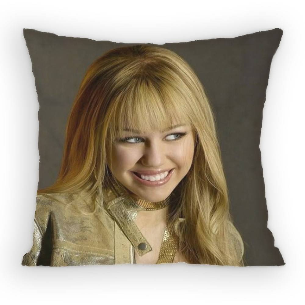 HHannah MMontana Pillow Case Sofa Living Room Bedroom Headboard Backrest Cushion Square Cushion Nap Time