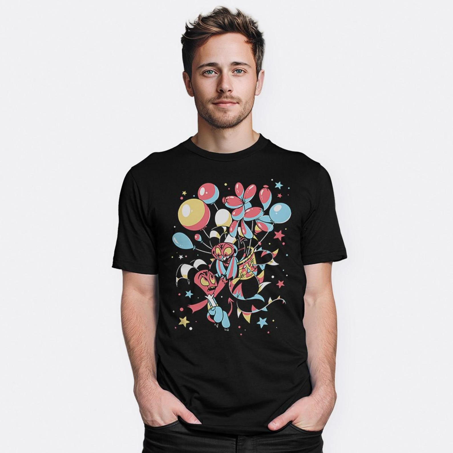 Helluva Boss Blitzo and Fizzarolli T-Shirt, Men s Women s Sizes (HEL-665510) S