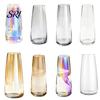 Große Kapazität Vase Klare Blumenvase für Tischmittelstück Haus Innen Schreibtisch Dekoration Wohnzimmer Modern Glas Dekorativ Hochzeit Party Einweihung