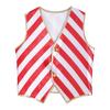 Unisex Kids Party Vest Christmas Striped Costume Waistcoat with Button Front for Performance