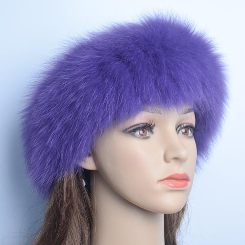 Fashion Lady Real Fox Fur Scarf Girls Warm Soft Knit Good Elastic Real Fox Fur Headband Brand Genuine Fox Fur Ring Scarves