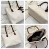 Korean Style Minimalist Bucket Bag Women Faux Leather Tote Shoulder Handbag Large Capacity Commuter Purse