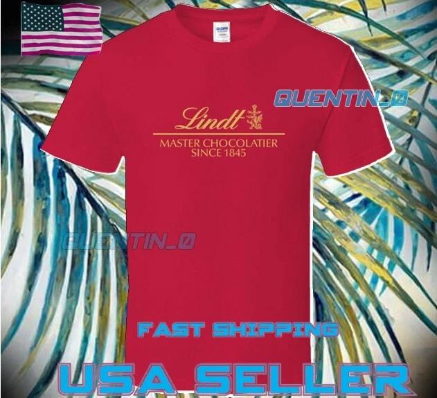 НОВАЯ Футболка PREMIUM LINDT CHOCOLATE ЛОГОТИП Футболка СМЕШНАЯ УНИСЕКС РАЗМЕРЫ ОТ S ДО 5XL XL