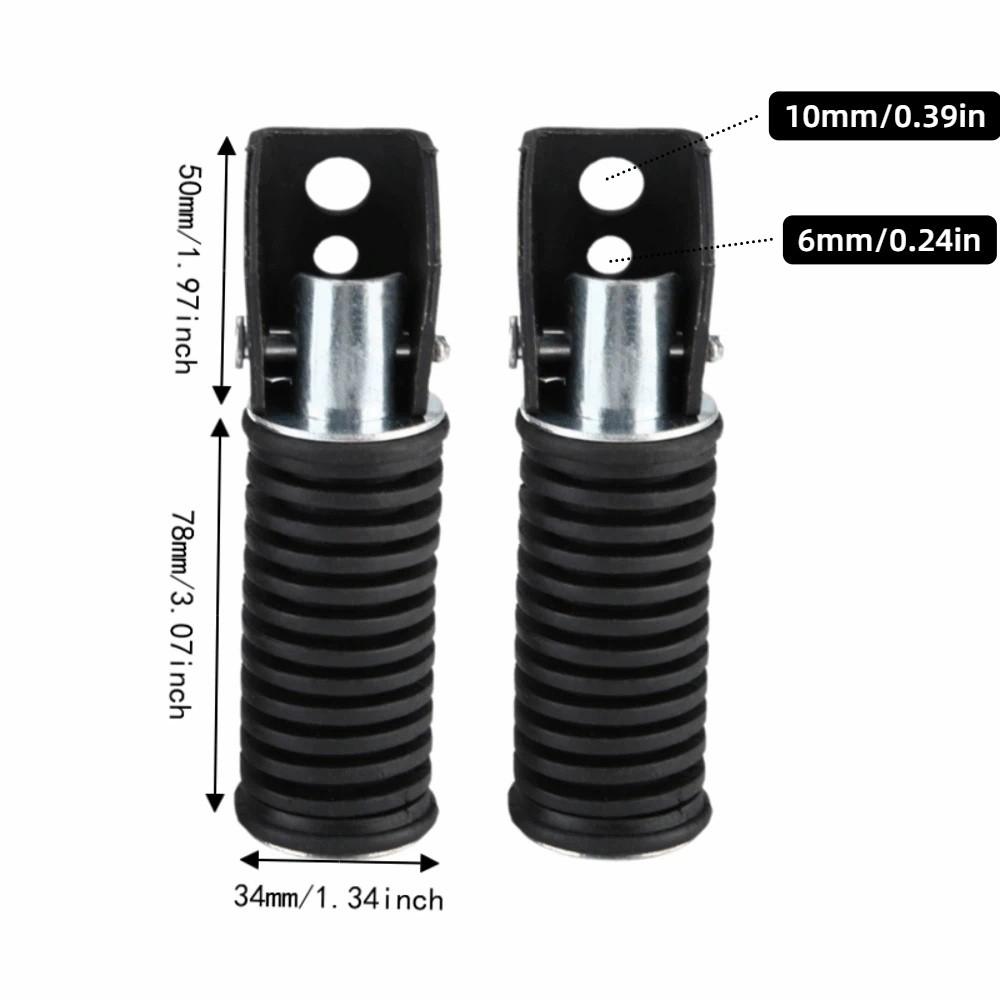 2pcs Replacement Part Passenger Footrest Pedals Motorcycle Foot Pegs For Passenger Use