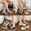 French design lace lace bow Mary Jane shoes women's 2025 new summer skirt light mouth single shoes