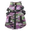 Warm Dog Jacket Stylish Windproof Thickened Cold Protection Reflective Dog Winter Coat with Chest Strap for Outdoor