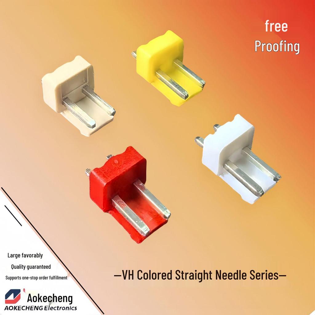 VH3.96-2A VH-2P Straight Pin Header Connector, 2P, Eco-friendly