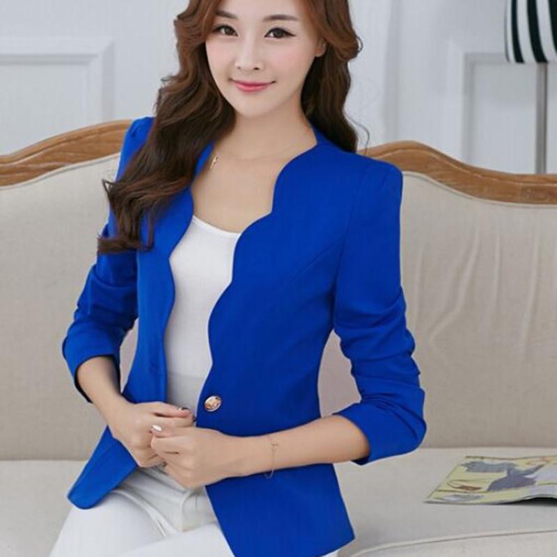 

2025 Модное Новое Женское Пальто Тонкий Корейский Темперамент Маленький Костюм Женский Короткий Параграф 2XL синий