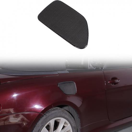 Soft Carbon Fiber Door Fuel Tank Cap Oil Gas Cover Trim For BMW 6 Series 2004-10