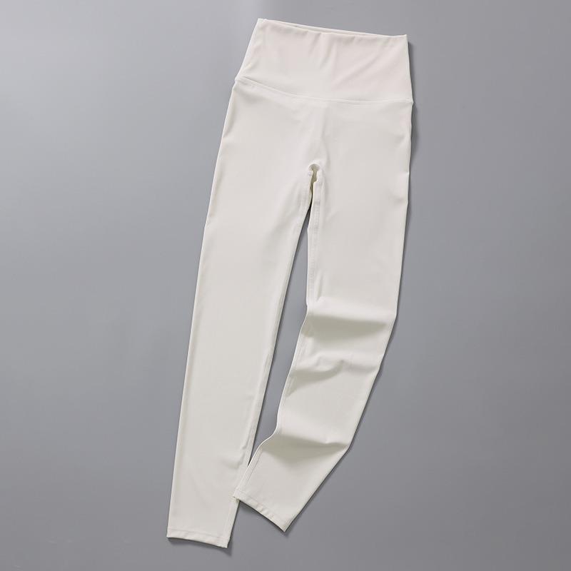 Seamless Solid Casual Slim Fit Yoga Leggings Pants Women High Waist Sports Tight Yoga Pants Women Push Up Running Training Fitness Legging Pants 25579