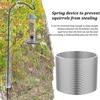 2Pcs Anti-Squirrel Spring Device Metal Bird Feeder Guard Squirrel Baffle Coil Spring Squirrel Barrier Squirrel-Proof Bird Feeder Accessory