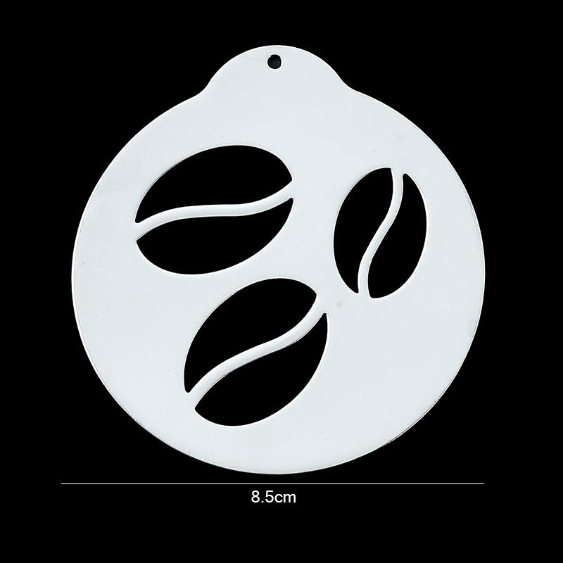 

FAIS DU Stainless Steel Coffee Stencil Cake Decorating Stencil Baking Template for Latte Cappuccino DIY Art Coffee Accessories