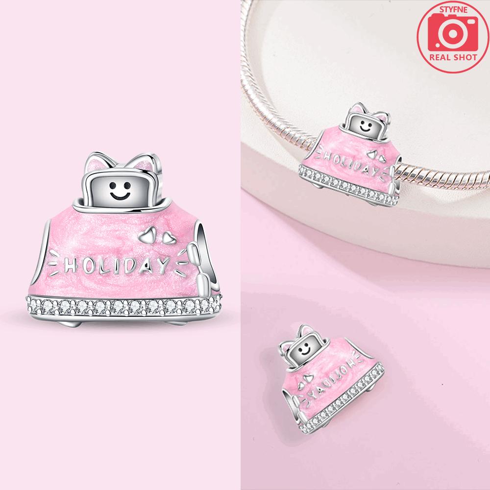 Clock Charm Bead Components Copper Metal Tailor Sewing Machine Telephone Alarm Pendant Bead Components Compatible With Authentic Original Bracelets