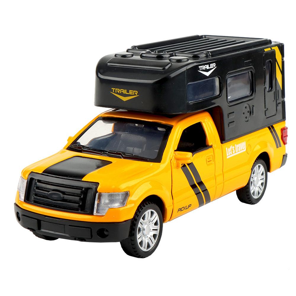 1/32 Ford F150 RV Pickup Truck Alloy Die Cast Toy Car Model Sound and Light Children's Toy Collectibles Birthday Gift
