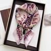 Luxury Square Scarf for Women Soft Satin Neckerchief Female Hair Bands Fashion Ladies Bag Ribbon Headband Bandana Shawl