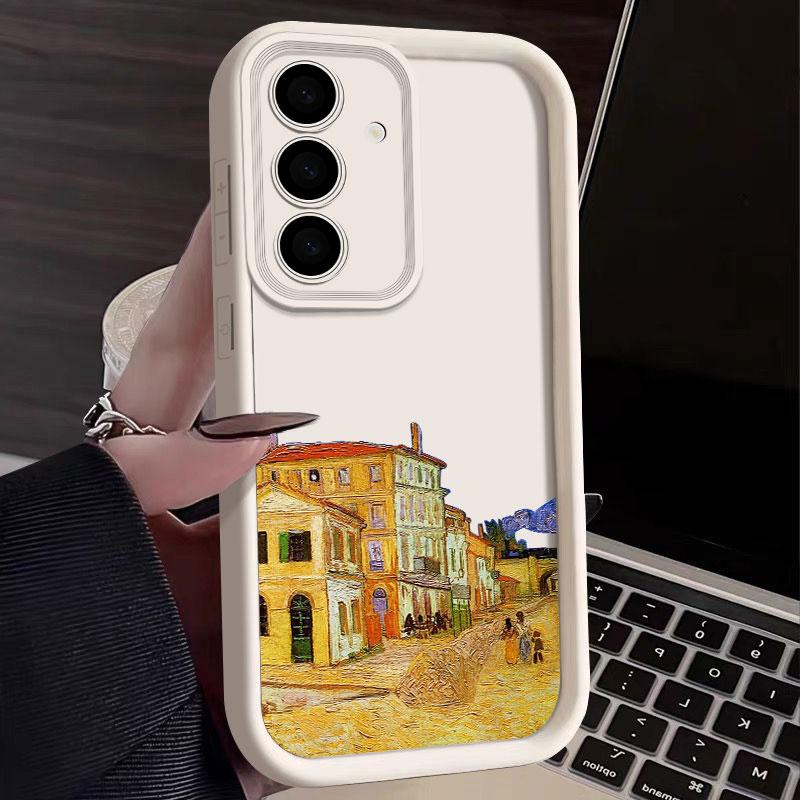 Phone Case For Samsung S26 S25 S24 S23 S21 S20 Ultra Van Gogh Wheatfield Cypresses Painting For Galaxy S25 S24 FE S26 Plus Cover