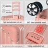 JOURHEY SHI Lightweight Rolling Suitcase with USB Cup Holder
