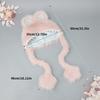 Lovely Rabbits Ear Hat for Teens Furry Plush Trapper Hat for Women Outdoor Headwear Camping Walking Coldproof Earflap Caps  Pink