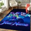 Custom 1Pc Virtual Pop Girl Group Flannel Personalized Rug Non Slip Floor Mat Soft Carpet for Living Bedroom Office Home Decor Gift