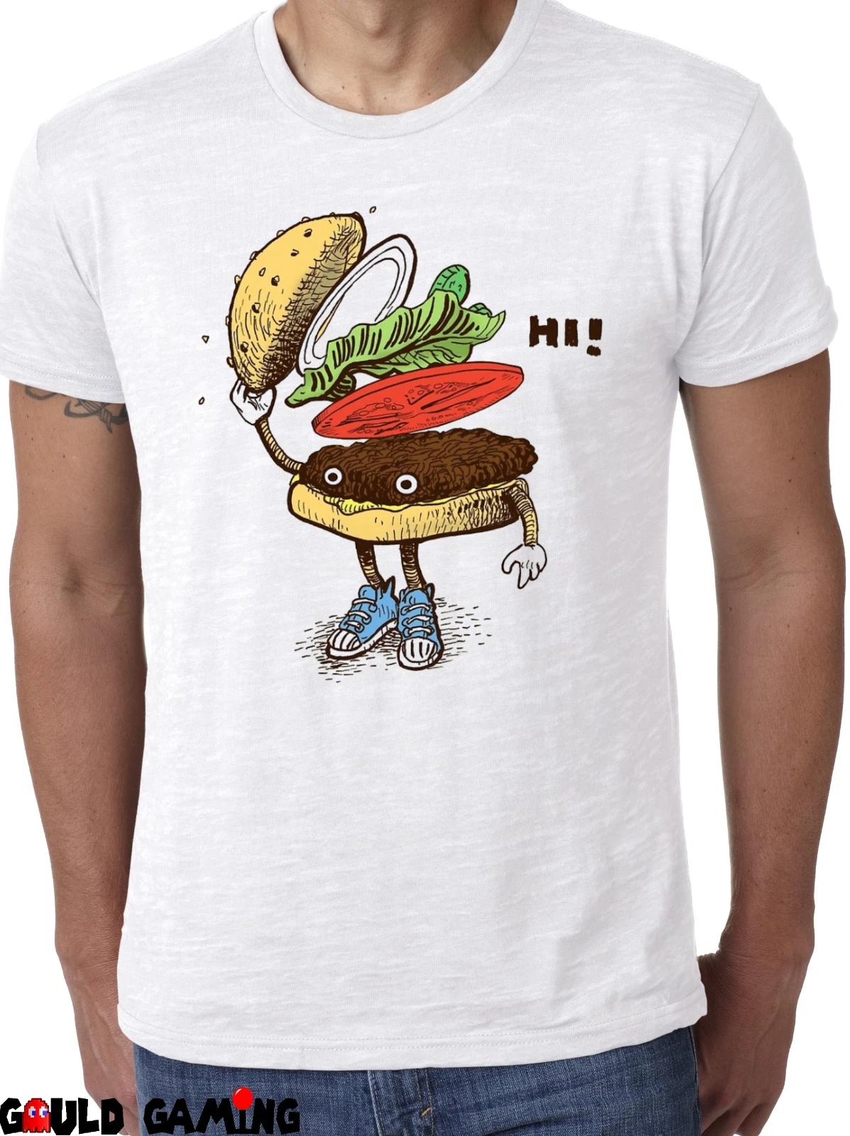 Hamburger Polite T-Shirt Unisex Adult Funny Sizes Fast Food Cheesburger New XXXXL